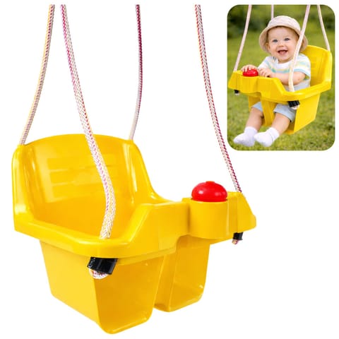 ⁨Huśtawka Kubełkowa Żółta Dla Dzieci 5237⁩ w sklepie Wasserman.eu
