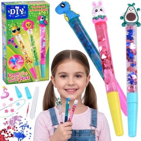 ⁨Zestaw do robienia długopisów DIY 3 szt. mix Kreatywne dekorowanie ZA6146⁩ w sklepie Wasserman.eu