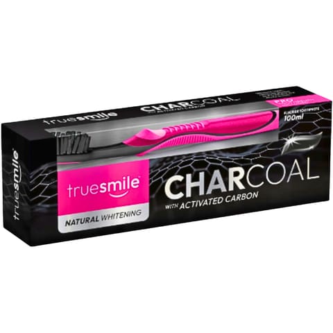⁨Truesmile Charcoal  + Szczoteczka Pasta do Zębów z Węglem Aktywnym 100 ml⁩ w sklepie Wasserman.eu