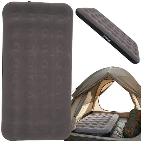 ⁨MATERAC FLOKOWANY 1-OSOBOWY CLOUDCOIL SZARY 191x99x22CM 24638⁩ w sklepie Wasserman.eu