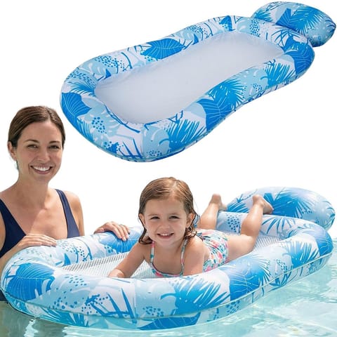⁨MATERAC DMUCHANY 184x95x28CM PŁYWAJĄCY LEŻAK Z SIATKĄ 33365⁩ w sklepie Wasserman.eu