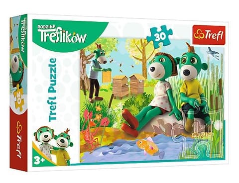 ⁨Puzzle 30 - Trefliki nad stawem TREFL⁩ w sklepie Wasserman.eu