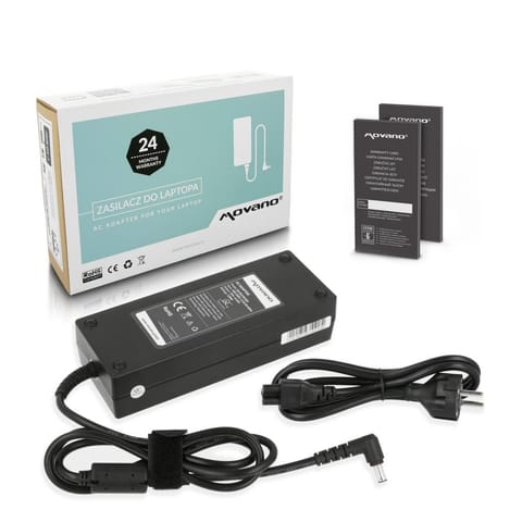 ⁨Zasilacz Movano 19v 6.32a (6.0x3.7 pin) 120W do Asus⁩ w sklepie Wasserman.eu