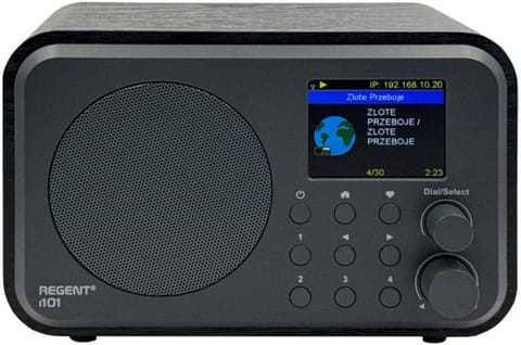 ⁨Radio internetowe Ferguson Regent i101 | DAB+ | FM RDS / Akumulator 2000 mAh (Czarne)⁩ w sklepie Wasserman.eu