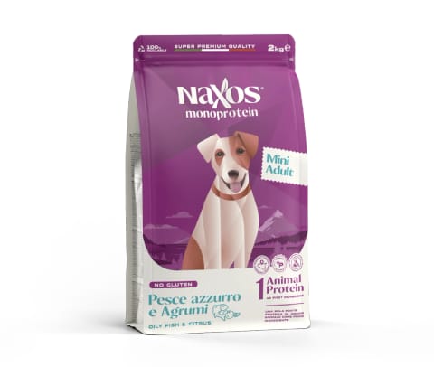 ⁨Naxos Adult Mini ryba z cytrusami dla psów dorosłych 2kg⁩ w sklepie Wasserman.eu