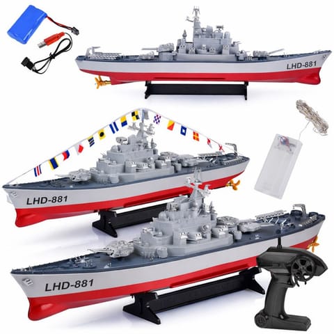 ⁨Zdalnie sterowany Ogromny statek PANCERNIK LHD-881 Skala 1:390 RC0736⁩ w sklepie Wasserman.eu