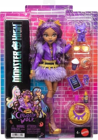 ⁨Monster High Lalka Clawdeen Wolf + Zwierzątko⁩ w sklepie Wasserman.eu