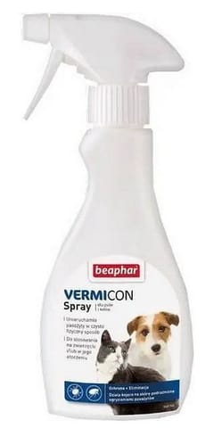 ⁨Beaphar Vermicon Spray dla psa i kota przeciwko pchłom i kleszczom 250ml⁩ w sklepie Wasserman.eu