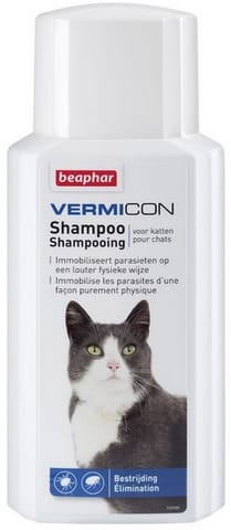 ⁨Beaphar Vermicon Szampon dla kota przeciwko pchłom i kleszczom 200ml⁩ w sklepie Wasserman.eu