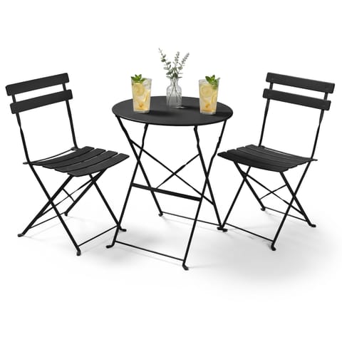 ⁨ZESTAW MEBLI BALKONOWYCH ORION CZARNY⁩ w sklepie Wasserman.eu