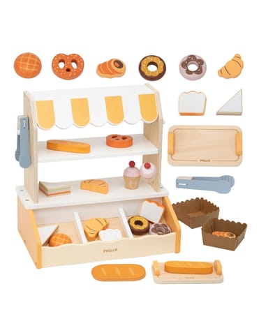 ⁨VIGA Drewniana Mini Piekarnia Sklepik Stragan z Wypiekami 16el.⁩ w sklepie Wasserman.eu