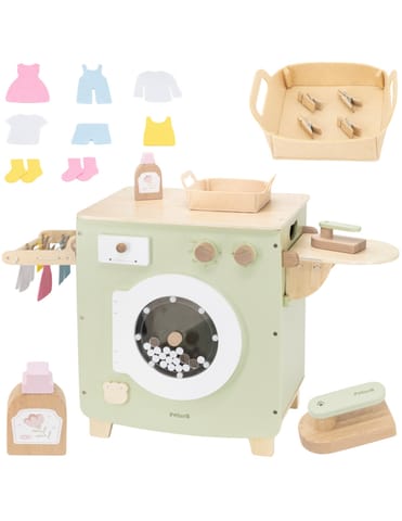 ⁨VIGA PolarB Drewniana Pralka Zabawka z Akcesoriami do Prania 3+⁩ w sklepie Wasserman.eu