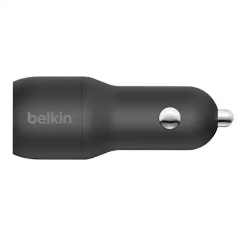 ⁨Belkin Dual USB-A Car Charger 24W + USB-A to Lightning Cable BOOST CHARGE Black⁩ at Wasserman.eu