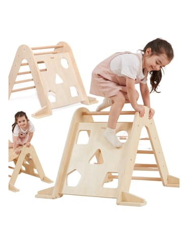 ⁨VIGA Drewniana Drabinka Pikler Trójkąt Wspinaczkowy Montessori⁩ w sklepie Wasserman.eu