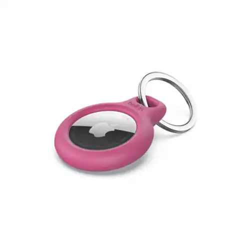 ⁨Secure Holder Keychain for Apple AirTag pink⁩ at Wasserman.eu