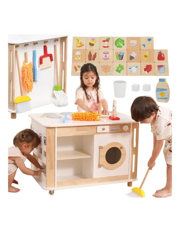 ⁨VIGA Centrum Domowe 3w1 z Akcesoriami – Nauka i Zabawa dla Dzieci⁩ w sklepie Wasserman.eu