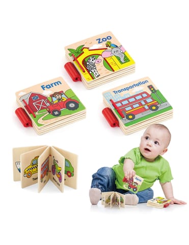 ⁨VIGA Moja Pierwsza Książeczka Drewniana 1 szt.⁩ w sklepie Wasserman.eu