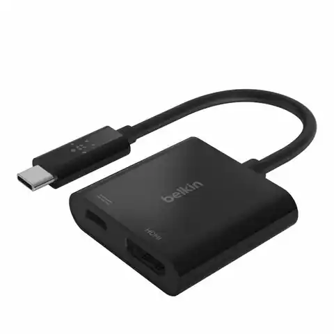 ⁨Belkin USB-C to HDMI + Power Adapter Black⁩ w sklepie Wasserman.eu