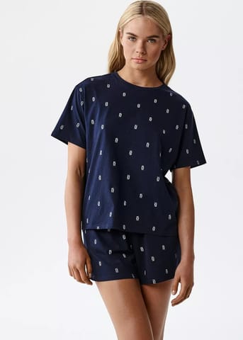 ⁨PIŻAMA ATLANTIC NLP-510 WL26 GRANATOWY (kolor granat, rozmiar S)⁩ w sklepie Wasserman.eu