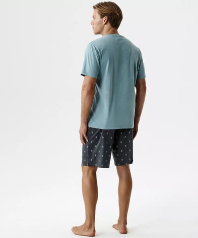 ⁨PIŻAMA ATLANTIC NMP-402 WL26 MIN/GRF (kolor mięta - grafit, rozmiar L)⁩ w sklepie Wasserman.eu