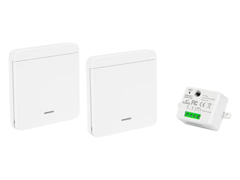 ⁨Bezprzewodowy włącznik pojedynczy do światła, 2 włączniki+odbiornik⁩ w sklepie Wasserman.eu