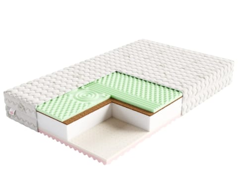 ⁨Materac piankowy SAVONA Pianka profilowana memory, pianka profilowana, pianka, lateks, kokos, pokrowiec do prania - 120 x 200 - H4 twardy / H3 średnio twardy - 22 cm⁩ w sklepie Wasserman.eu