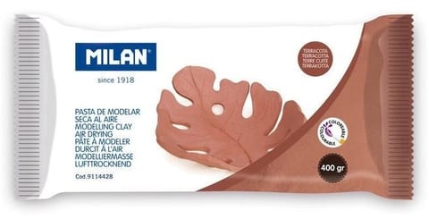⁨Glina do modelowania air dry 400g brązowa⁩ w sklepie Wasserman.eu