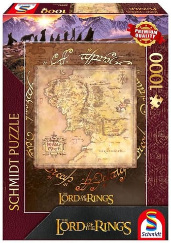 ⁨Puzzle PQ 1000 Władca Pierścieni: Śródziemie G3⁩ w sklepie Wasserman.eu