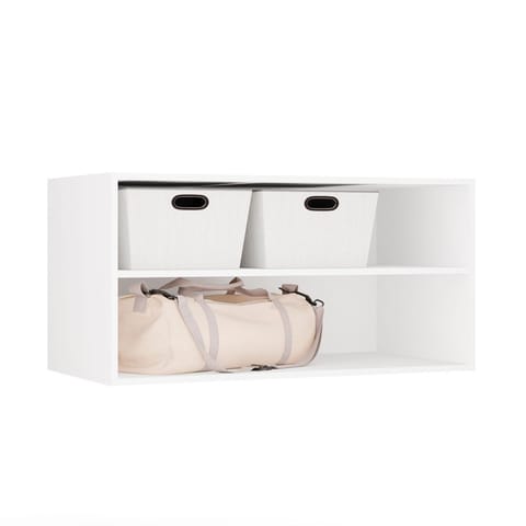 ⁨NADSTAWKA 100 OPENO BIAŁA Półka Do Garderoby Modułowa 100 cm Do Sypialni⁩ w sklepie Wasserman.eu