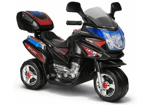 ⁨Motor Na Akumulator HC8051 Dla Dzieci Czarny Ścigacz Światła Led Dźwięki⁩ w sklepie Wasserman.eu