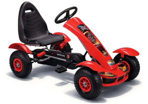 ⁨Sportowy Gokart Na Pedały F618 Pomowane Koła Obciążenie 50kg Czerwony⁩ w sklepie Wasserman.eu