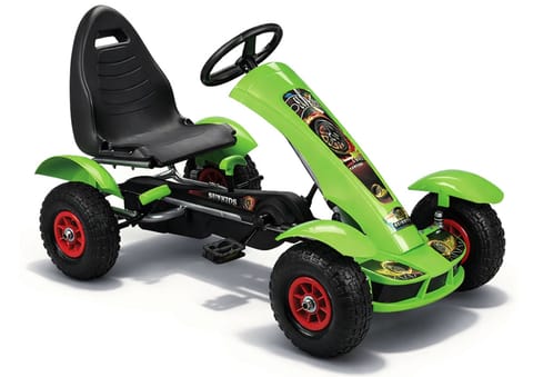 ⁨Sportowy Gokart Na Pedały F618 Pomowane Koła Obciążenie 50kg Zielony⁩ w sklepie Wasserman.eu