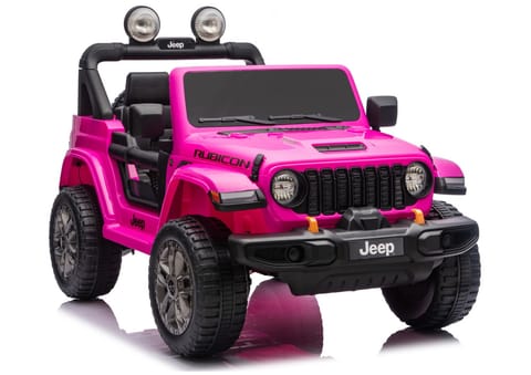 ⁨Pojazd Na Akumulator Jeep Rubicon 4x4 DK-JWR556 4x200W 24V Różowy⁩ w sklepie Wasserman.eu