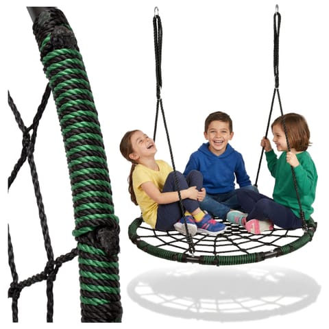 ⁨Huśtawka ogrodowa bocianie gniazdo BENJAMIN zielona 100 cm⁩ w sklepie Wasserman.eu