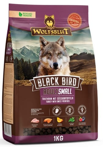⁨Wolfsblut Dog Black Bird Adult Small - indyk i bataty 1kg⁩ w sklepie Wasserman.eu