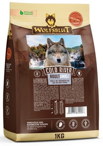 ⁨Wolfsblut Dog Cold River Small - pstrąg i bataty 1kg⁩ w sklepie Wasserman.eu