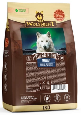 ⁨Wolfsblut Dog Polar Night Adult - renifer i bataty 1kg⁩ w sklepie Wasserman.eu