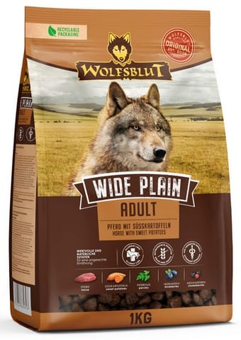 ⁨Wolfsblut Dog Wide Plain Adult - konina i bataty 1kg⁩ w sklepie Wasserman.eu