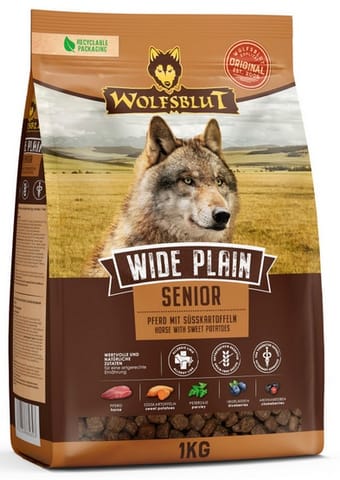 ⁨Wolfsblut Dog Wide Plain Senior - konina i bataty 1kg⁩ w sklepie Wasserman.eu
