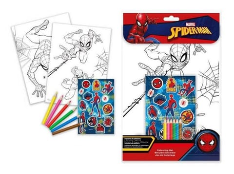 ⁨Zestaw do kolorowania z naklejkami Spiderman⁩ w sklepie Wasserman.eu