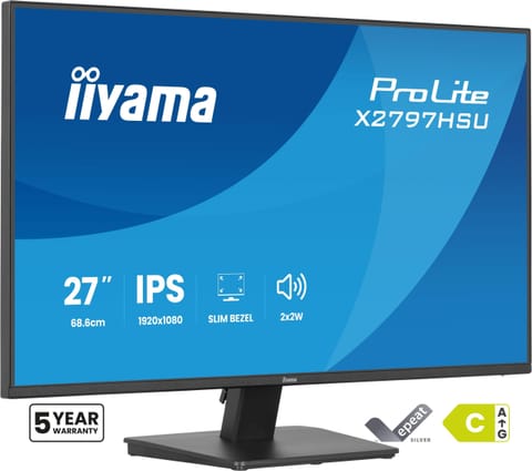 ⁨Monitor LED IIYAMA X2797HSU-B1 27 cali IPS⁩ w sklepie Wasserman.eu