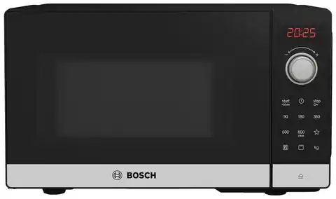 ⁨Bosch Serie 2 FEL023MS2 Mikrowelle Arbeitsplatte Solo-Mikrowelle 20 l 800 W Schwarz, Edelstahl⁩ im Wasserman.eu