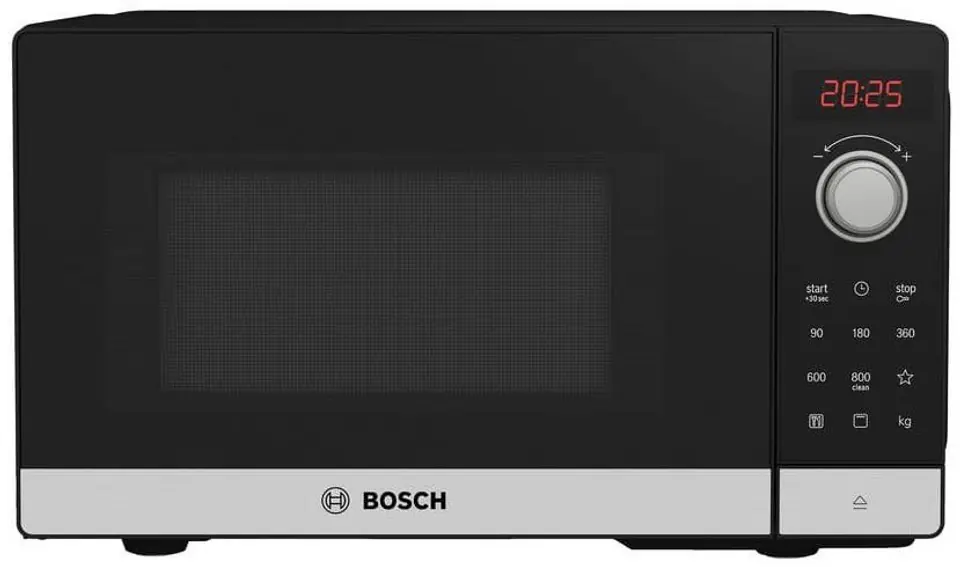 ⁨Bosch Serie 2 FEL023MS2 microwave Countertop Solo microwave 20 L 800 W Black, Stainless steel⁩ at Wasserman.eu