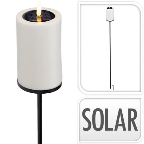 ⁨LAMPA ŚWIECA SOLARNA POCHODNIA LED⁩ w sklepie Wasserman.eu