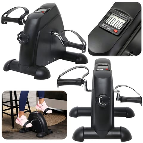 ⁨Mini Rowerek Treningowy Rotor Rehabilitacyjny 2w1 Wyświetlacz LCD Czarny⁩ w sklepie Wasserman.eu