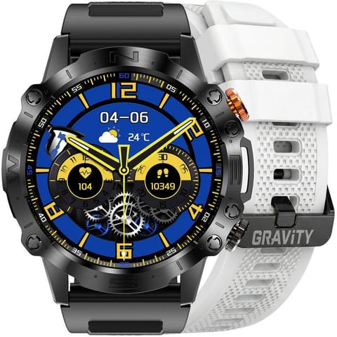 ⁨SMARTWATCH MĘSKI GRAVITY GT20-8 - AMOLED, DODATKOWY PASEK (sg024g)⁩ w sklepie Wasserman.eu