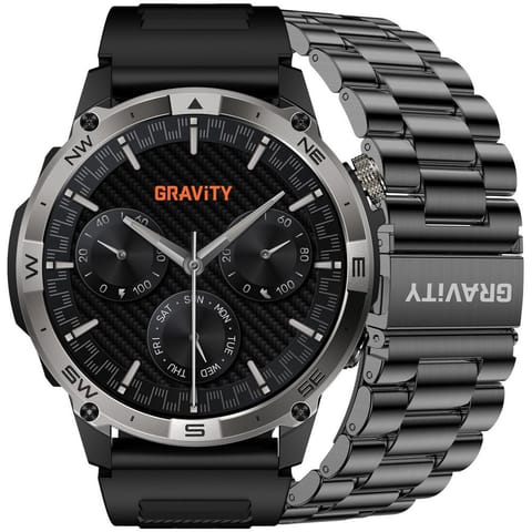 ⁨SMARTWATCH MĘSKI GRAVITY GT46-1 - AMOLED, DODATKOWA BRANSOLETA(sg055a)⁩ w sklepie Wasserman.eu