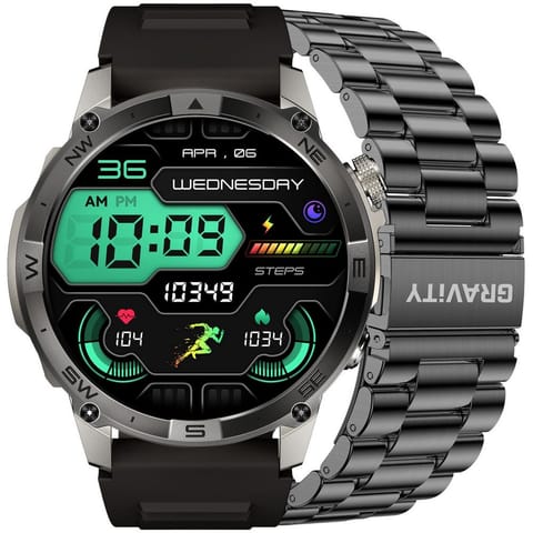 ⁨SMARTWATCH MĘSKI GRAVITY GT46-3 - AMOLED, DODATKOWA BRANSOLETA (sg055c)⁩ w sklepie Wasserman.eu