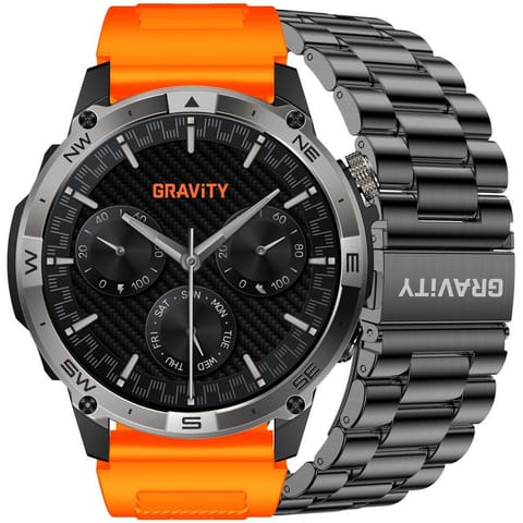 ⁨SMARTWATCH MĘSKI GRAVITY GT46-4 - AMOLED, DODATKOWA BRANSOLETA (sg055d)⁩ w sklepie Wasserman.eu