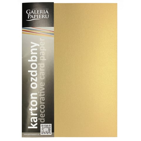 ⁨Karton ozdobny A4 MILLENIUM złoty 250g. (20ark.) 200776 Galeria Papieru⁩ w sklepie Wasserman.eu